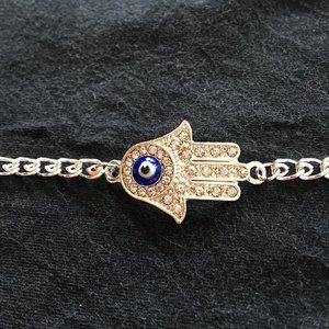 Evil eye hamsa bracelet - HAND MADE